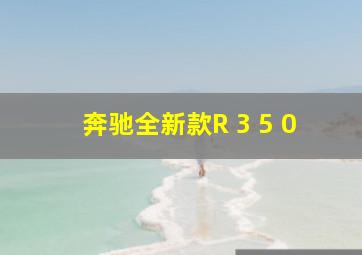 奔驰全新款R 3 5 0